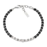 Bracciale Amen Uomo in Acciaio Onice ACBR117 - ACBR117